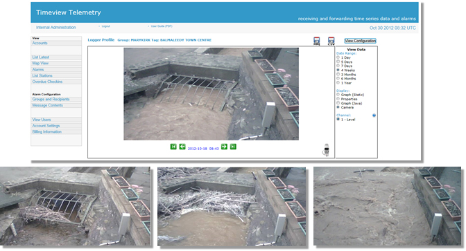 Culvert trash screen blockage monitoring