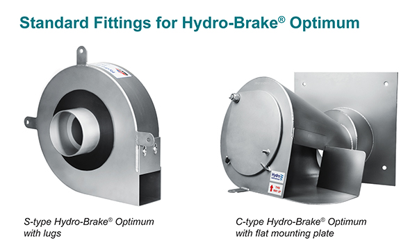 Hydro-Brake Optimum standard fittings