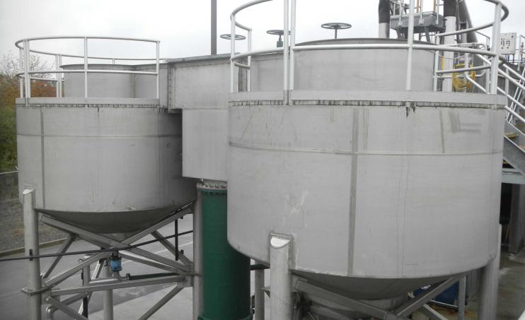 Two free-standing Grit King Advanced Grit Management systems