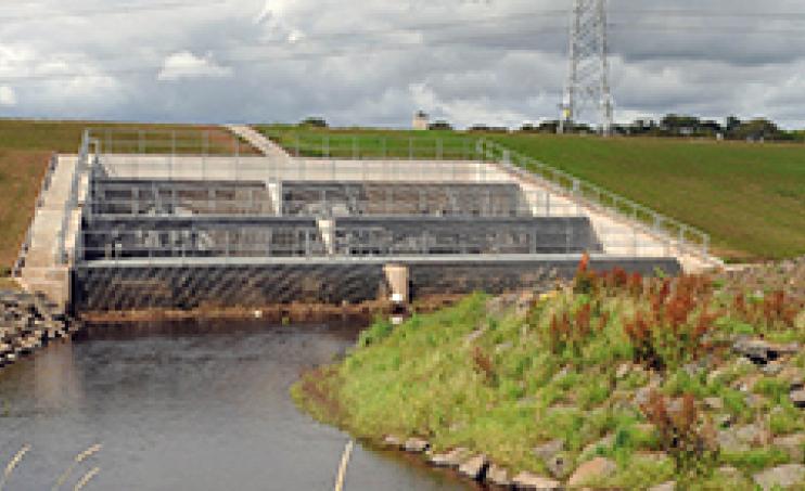 Hydro-Brake® Flood installation as part of the White Cart Water flood prevention scheme in Glasgow
