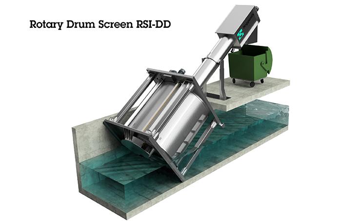 Noggerath® Rotary Drum Screen RSI-RED in channel