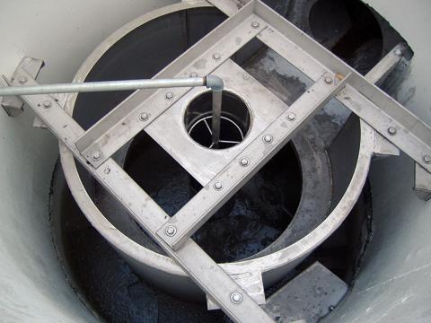 In-Situ Grit King advanced grit separation top view