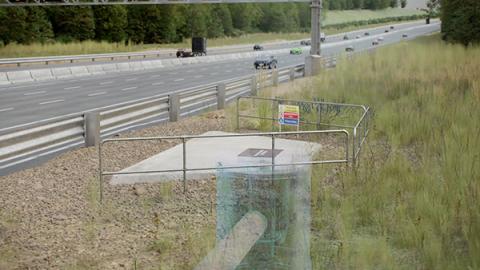 A Downstream Defender® Select installed alongside a motorway