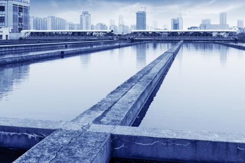 Modern wastewater plant