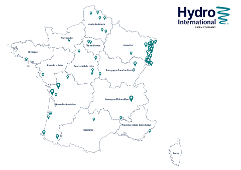 map installations France